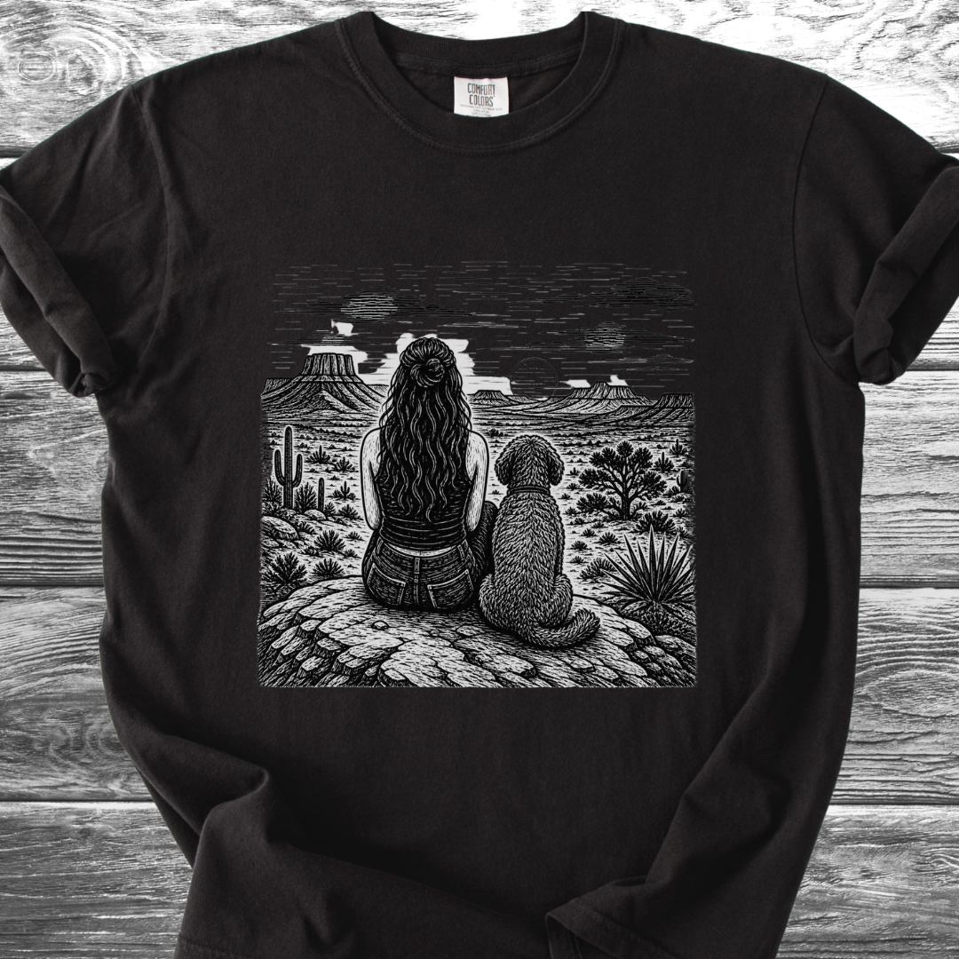 Desert Girl & Her Shaggy Dog TShirt