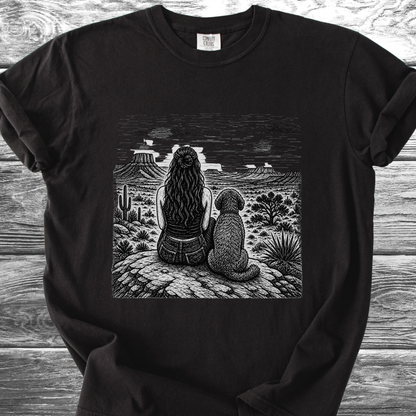 Desert Girl & Her Shaggy Dog TShirt