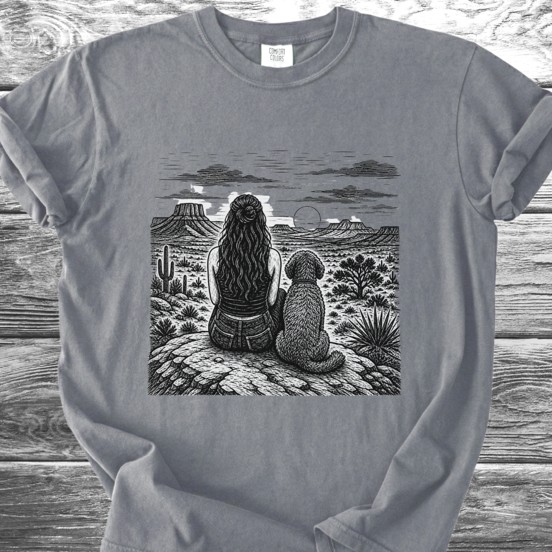 Desert Girl & Her Shaggy Dog TShirt