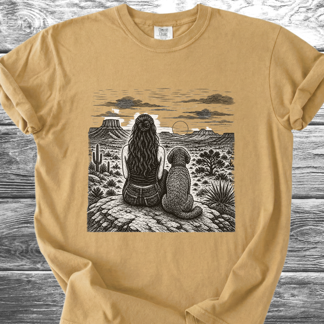 Desert Girl & Her Shaggy Dog TShirt