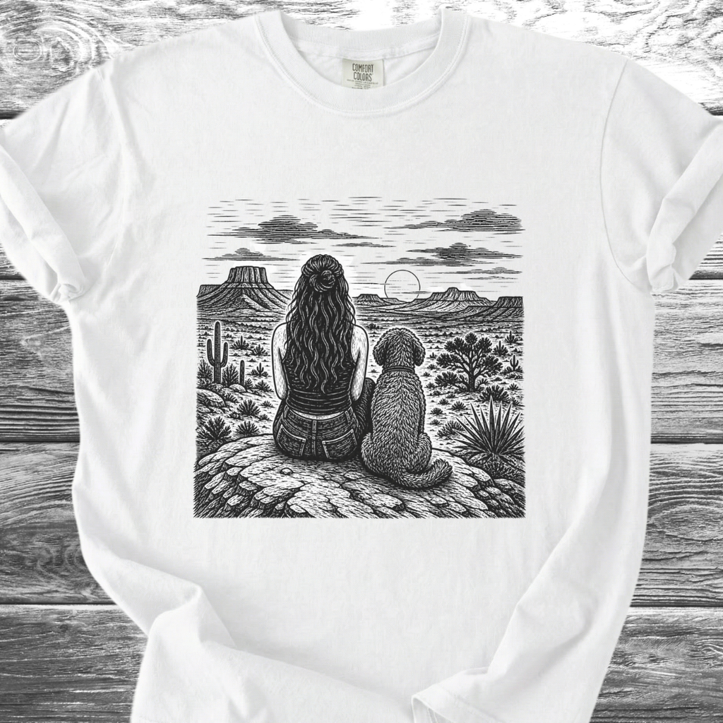 Desert Girl & Her Shaggy Dog TShirt