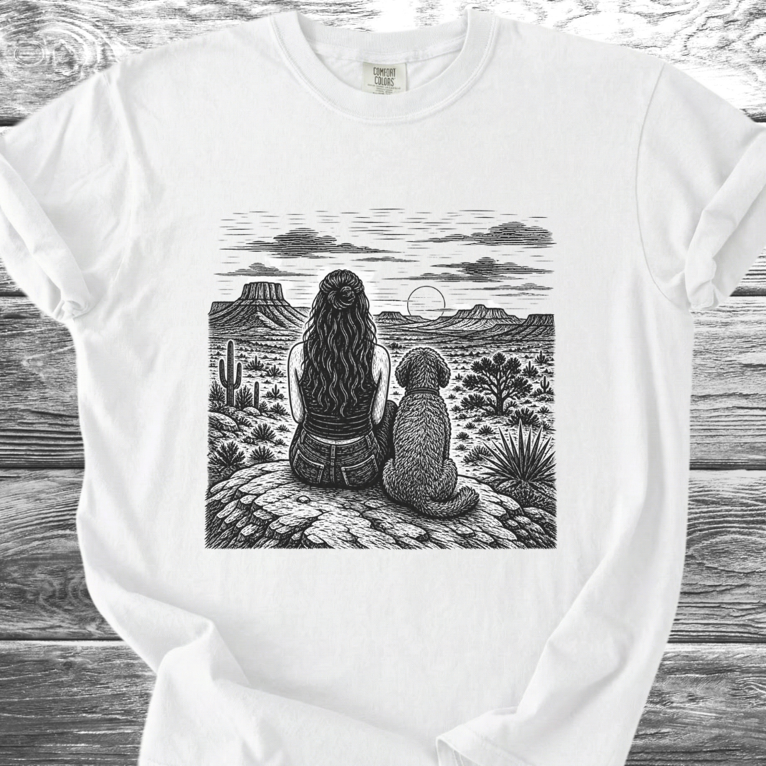 Desert Girl & Her Shaggy Dog TShirt