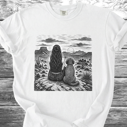 Desert Girl & Her Shaggy Dog TShirt