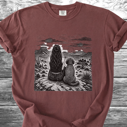Desert Girl & Her Shaggy Dog TShirt