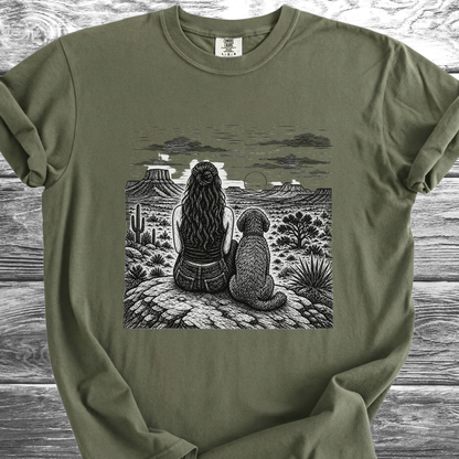 Desert Girl & Her Shaggy Dog TShirt