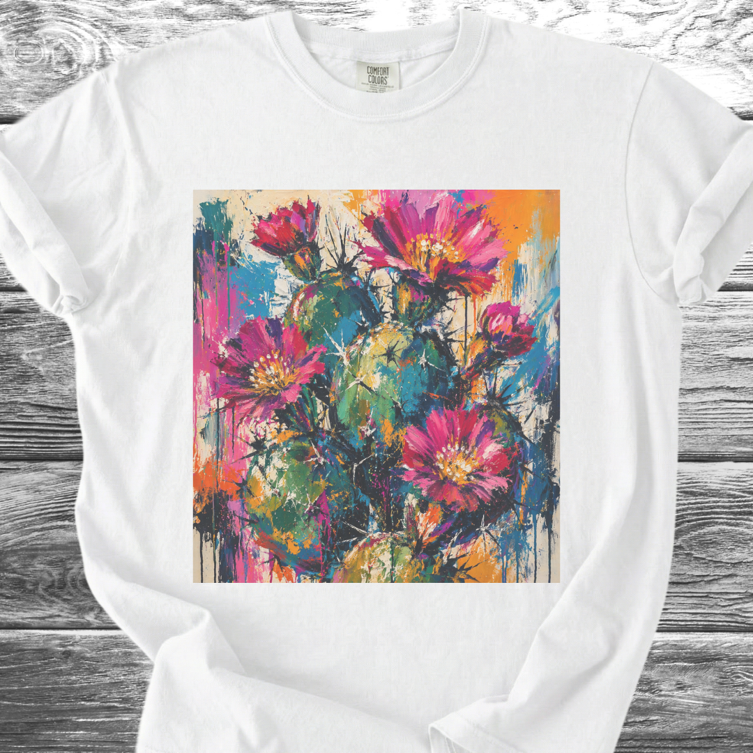 Cactus Abstract Expressionism TShirt