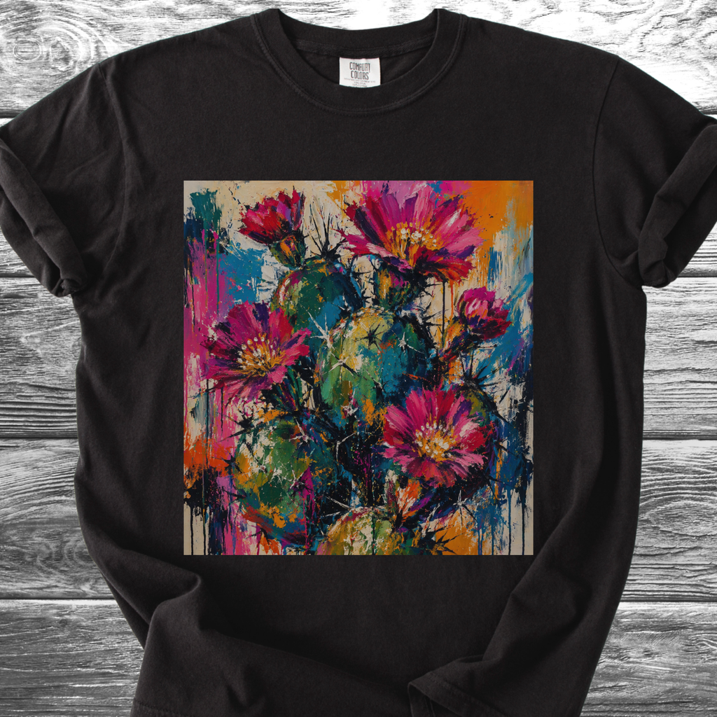 Cactus Abstract Expressionism TShirt