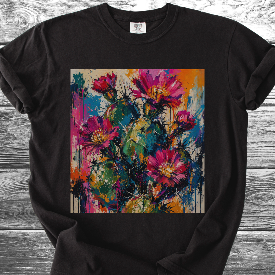 Cactus Abstract Expressionism TShirt