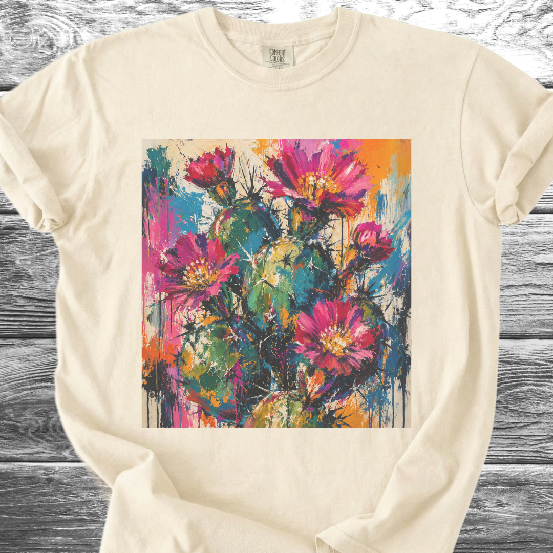 Cactus Abstract Expressionism TShirt