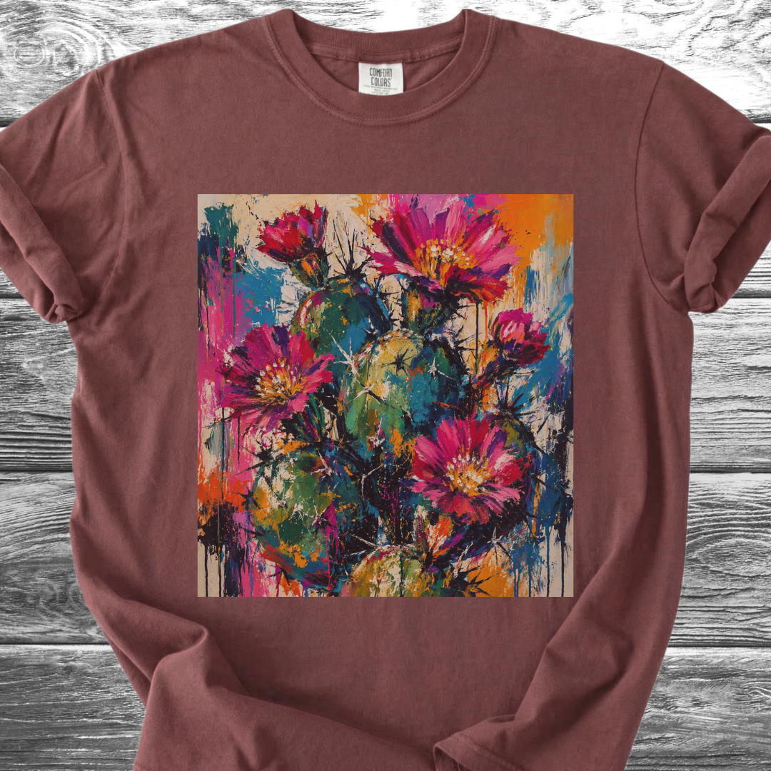 Cactus Abstract Expressionism TShirt