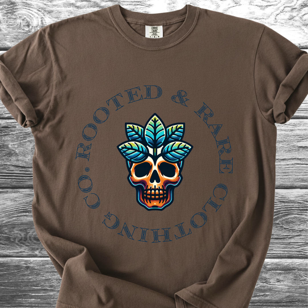 Rooted & Rare Earth Skull TShirt