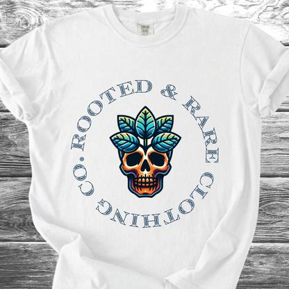 Rooted & Rare Earth Skull TShirt
