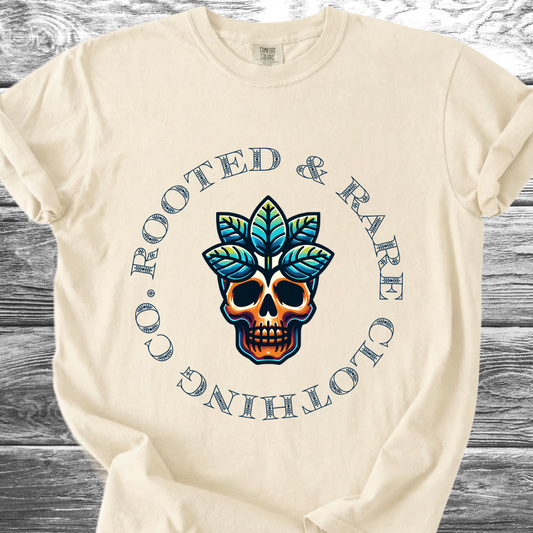 Rooted & Rare Earth Skull TShirt