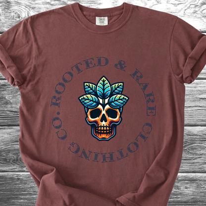 Rooted & Rare Earth Skull TShirt
