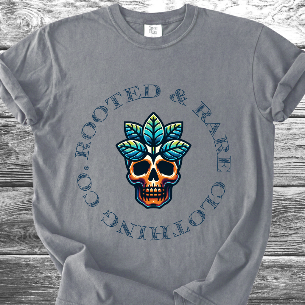 Rooted & Rare Earth Skull TShirt
