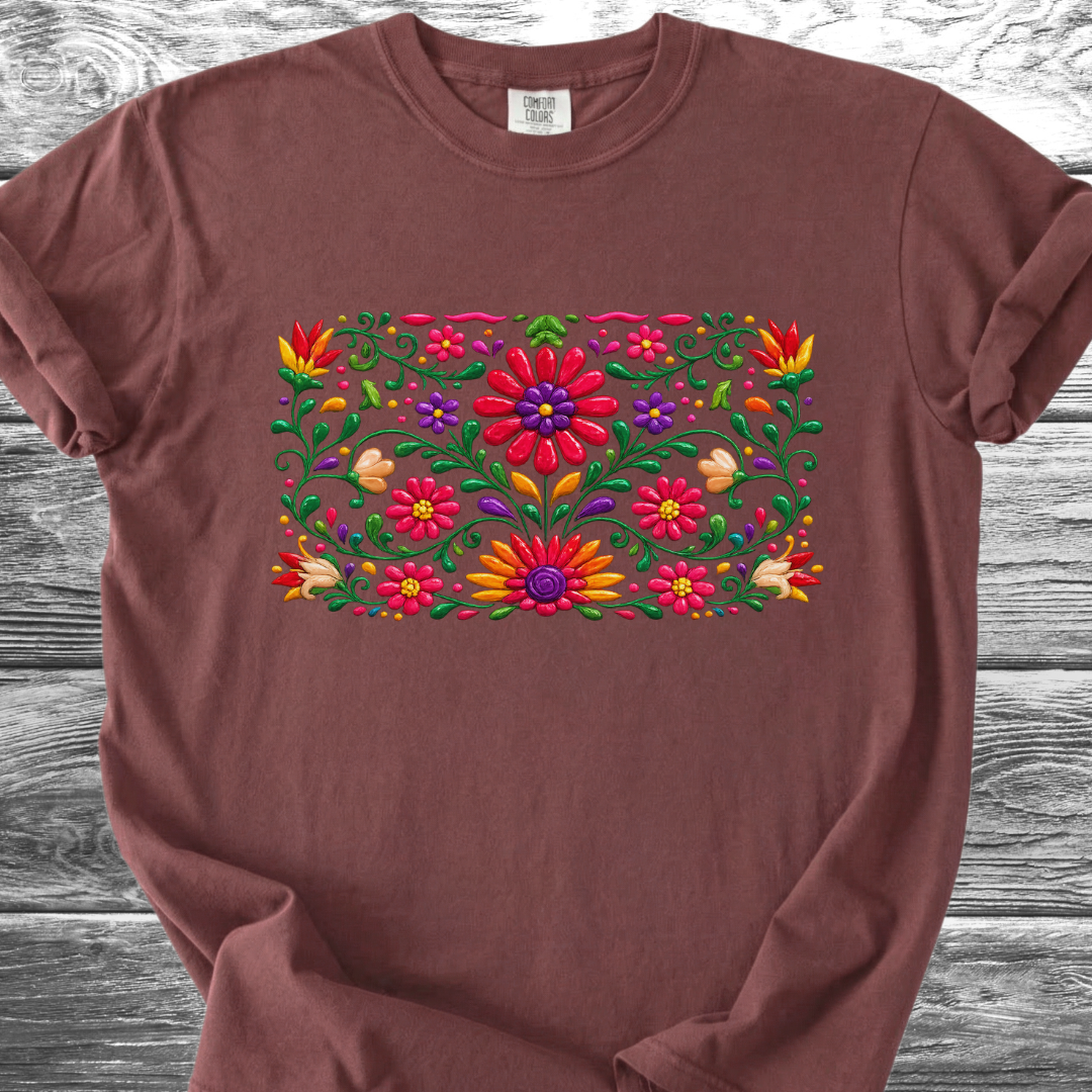 Ceramic Painted Flowers 2 TShirt