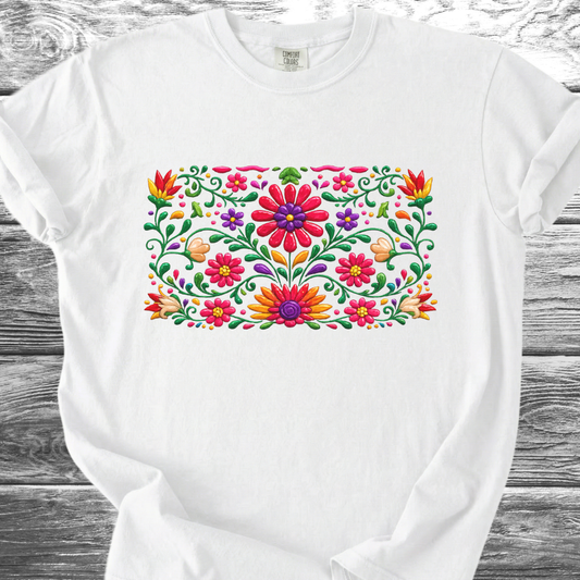 Ceramic Painted Flowers 2 TShirt