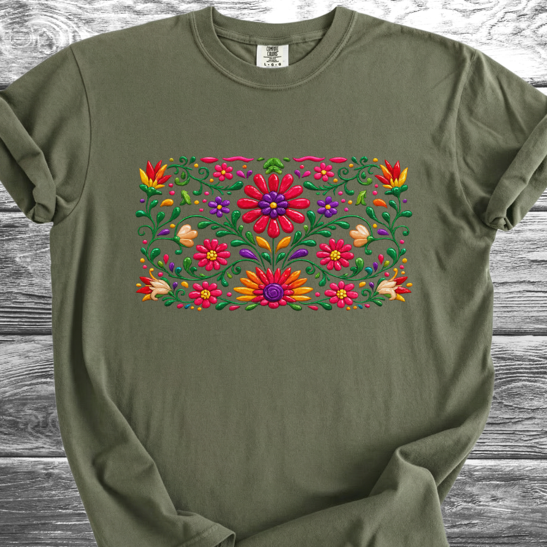 Ceramic Painted Flowers 2 TShirt