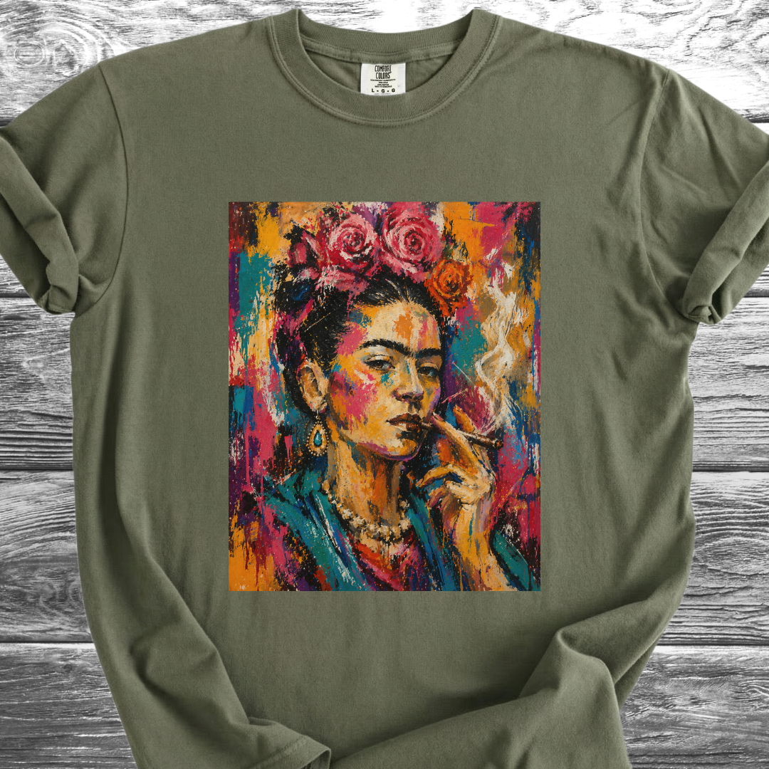 Artist & Her Cigar Abstract Expression TShirt