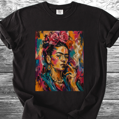Artist & Her Cigar Abstract Expression TShirt