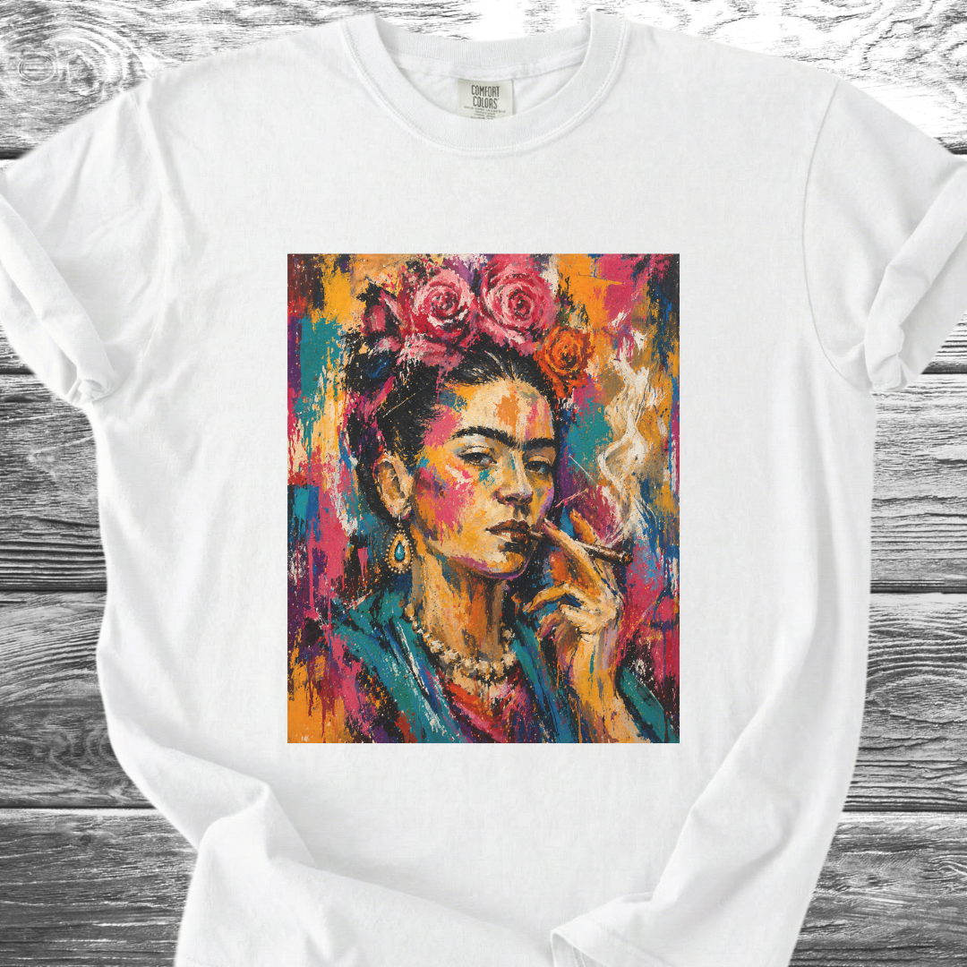 Artist & Her Cigar Abstract Expression TShirt