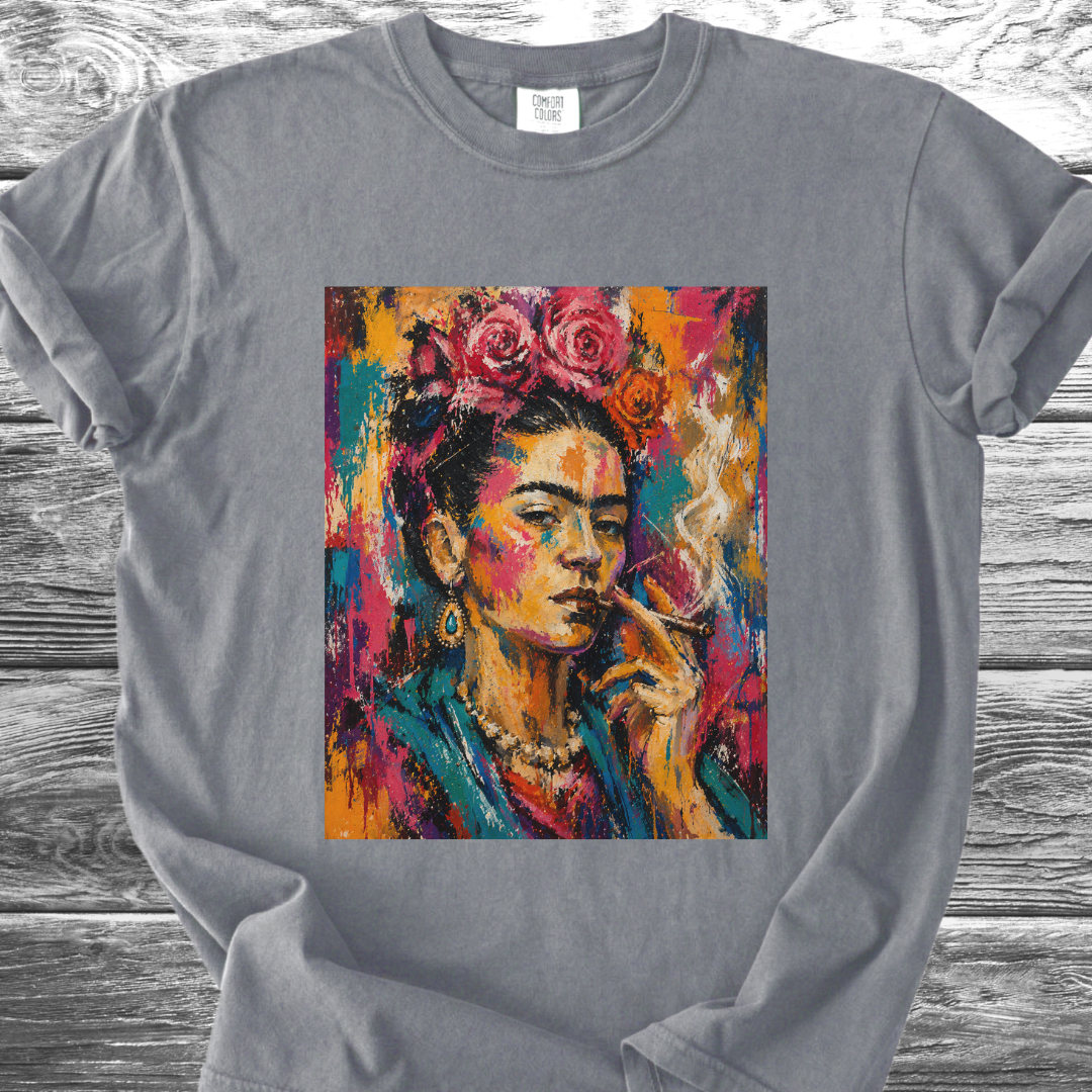Artist & Her Cigar Abstract Expression TShirt