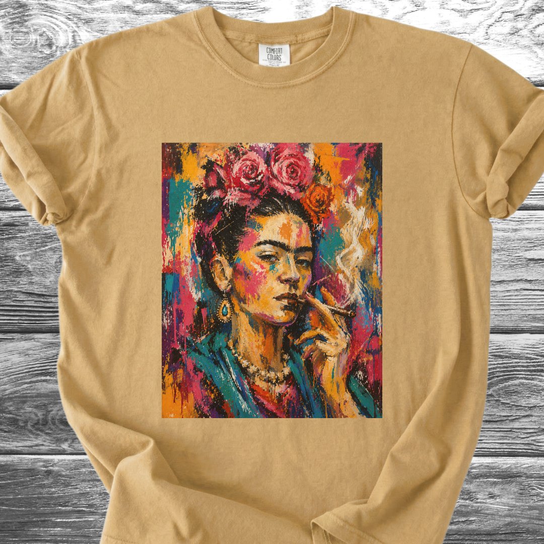 Artist & Her Cigar Abstract Expression TShirt
