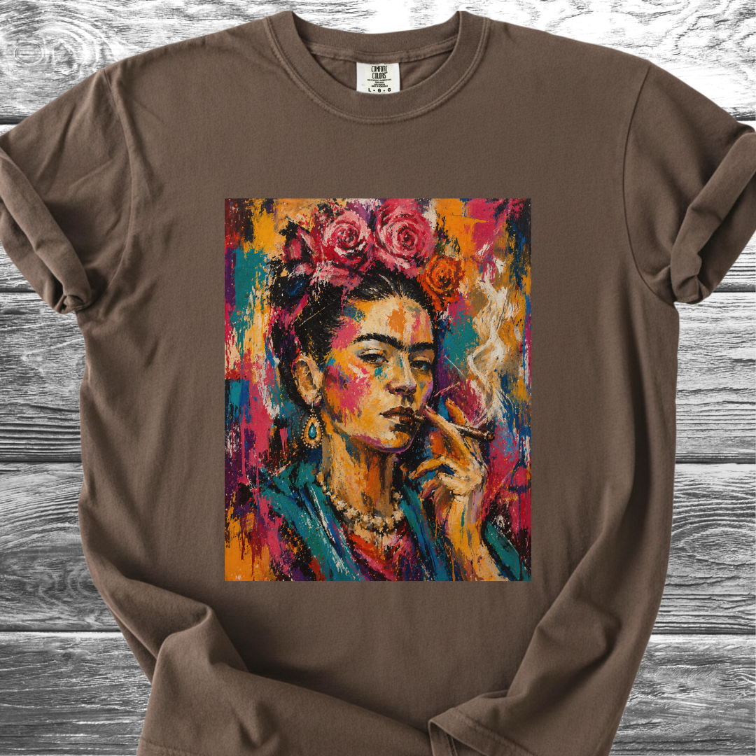 Artist & Her Cigar Abstract Expression TShirt