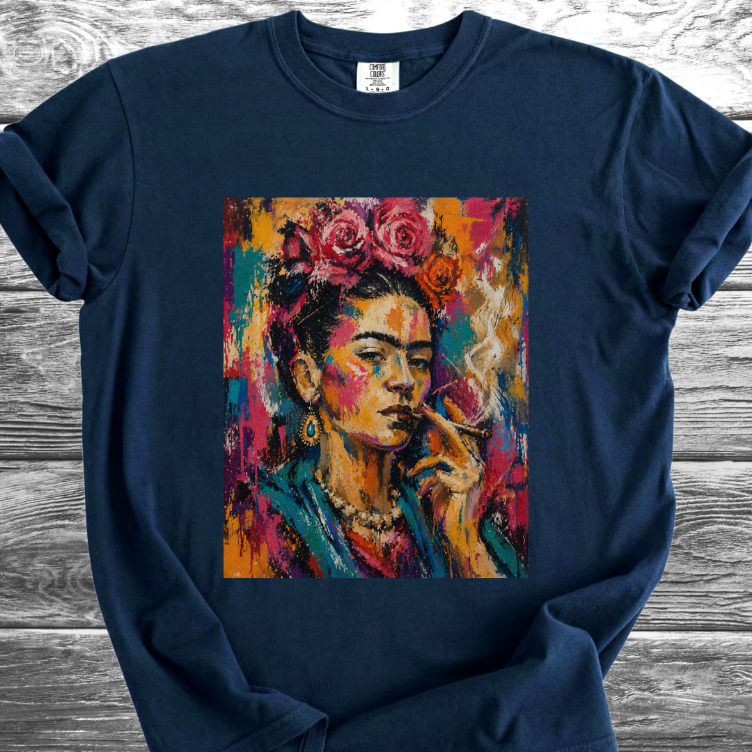 Artist & Her Cigar Abstract Expression TShirt
