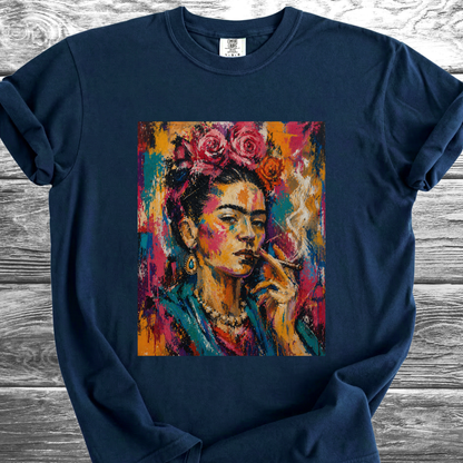 Artist & Her Cigar Abstract Expression TShirt