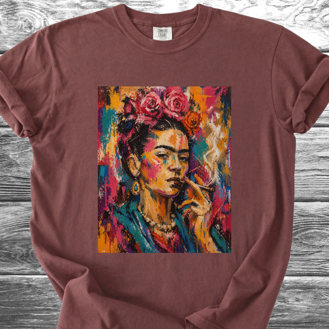 Artist & Her Cigar Abstract Expression TShirt