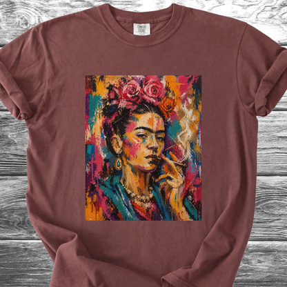 Artist & Her Cigar Abstract Expression TShirt
