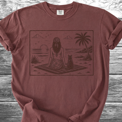 Beach Girl & Her Cat TShirt