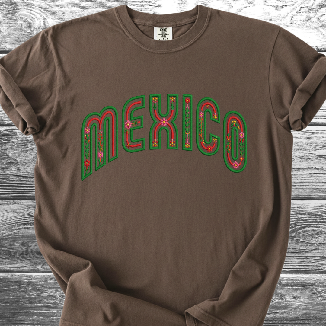 Mexico PRINTED "Embroidery Style" TShirt