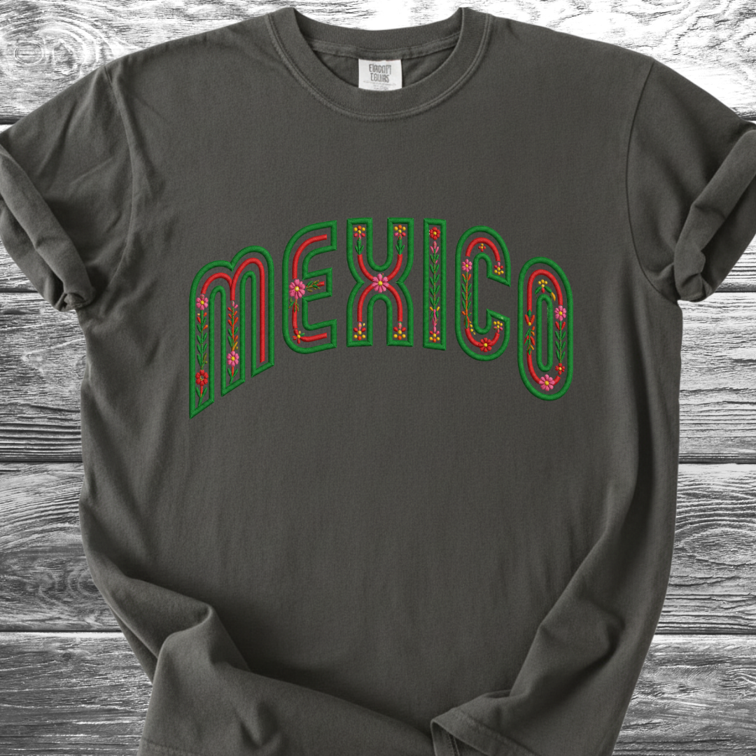 Mexico PRINTED "Embroidery Style" TShirt