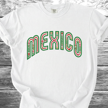 Mexico PRINTED "Embroidery Style" TShirt