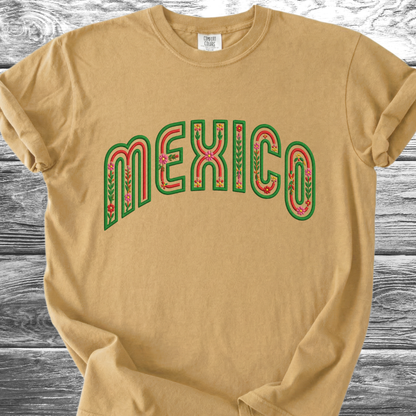 Mexico PRINTED "Embroidery Style" TShirt