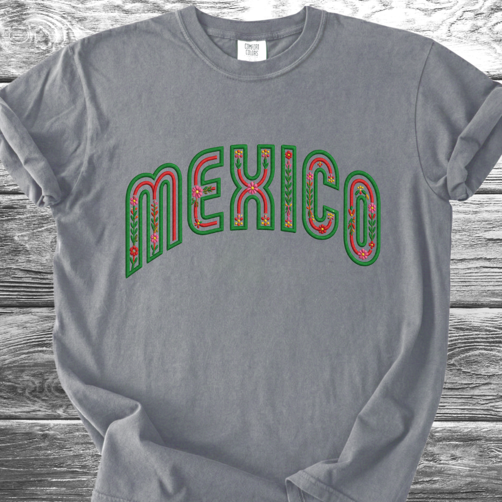 Mexico PRINTED "Embroidery Style" TShirt
