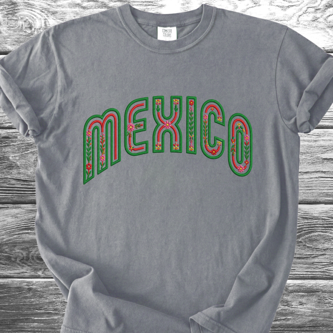 Mexico PRINTED "Embroidery Style" TShirt