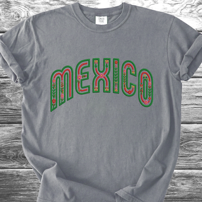 Mexico PRINTED "Embroidery Style" TShirt
