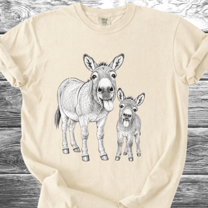 Mama & Baby Burro TShirt
