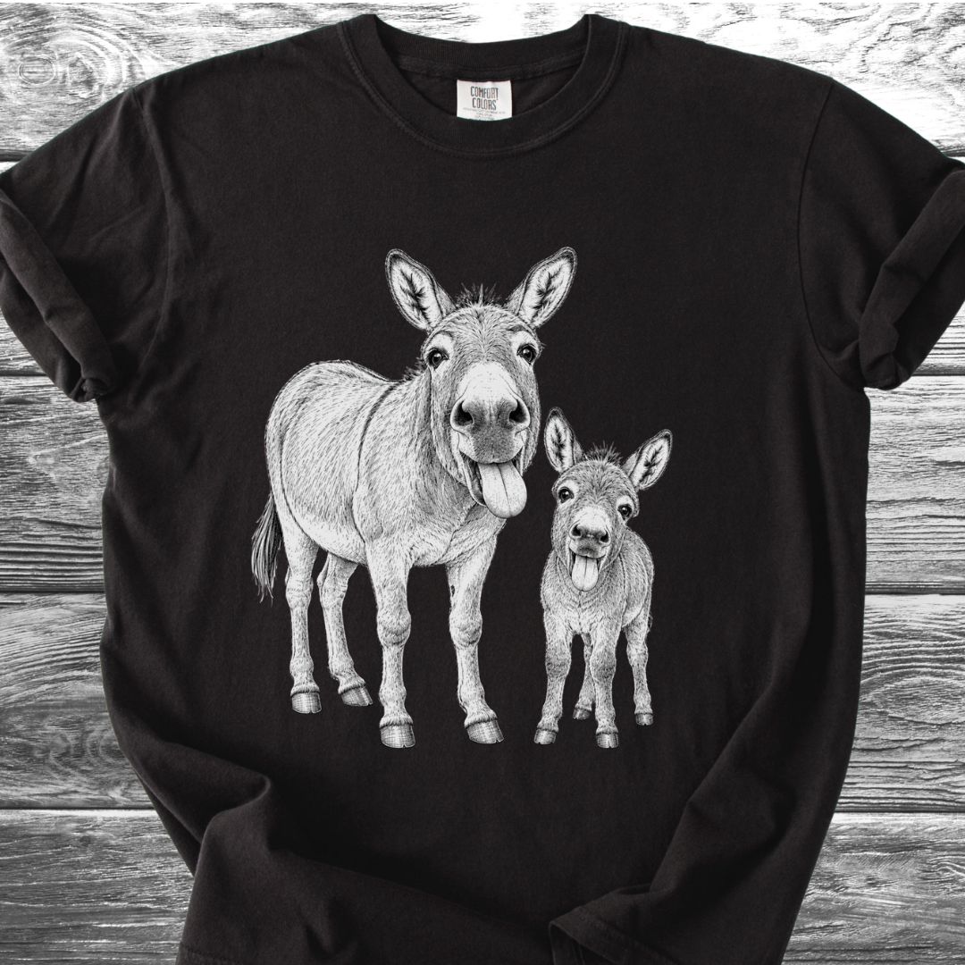 Mama & Baby Burro TShirt