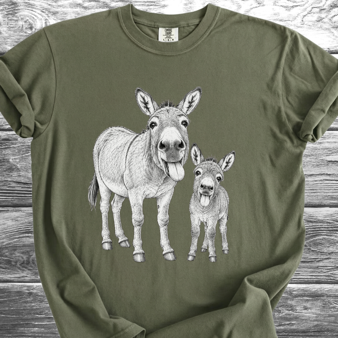 Mama & Baby Burro TShirt