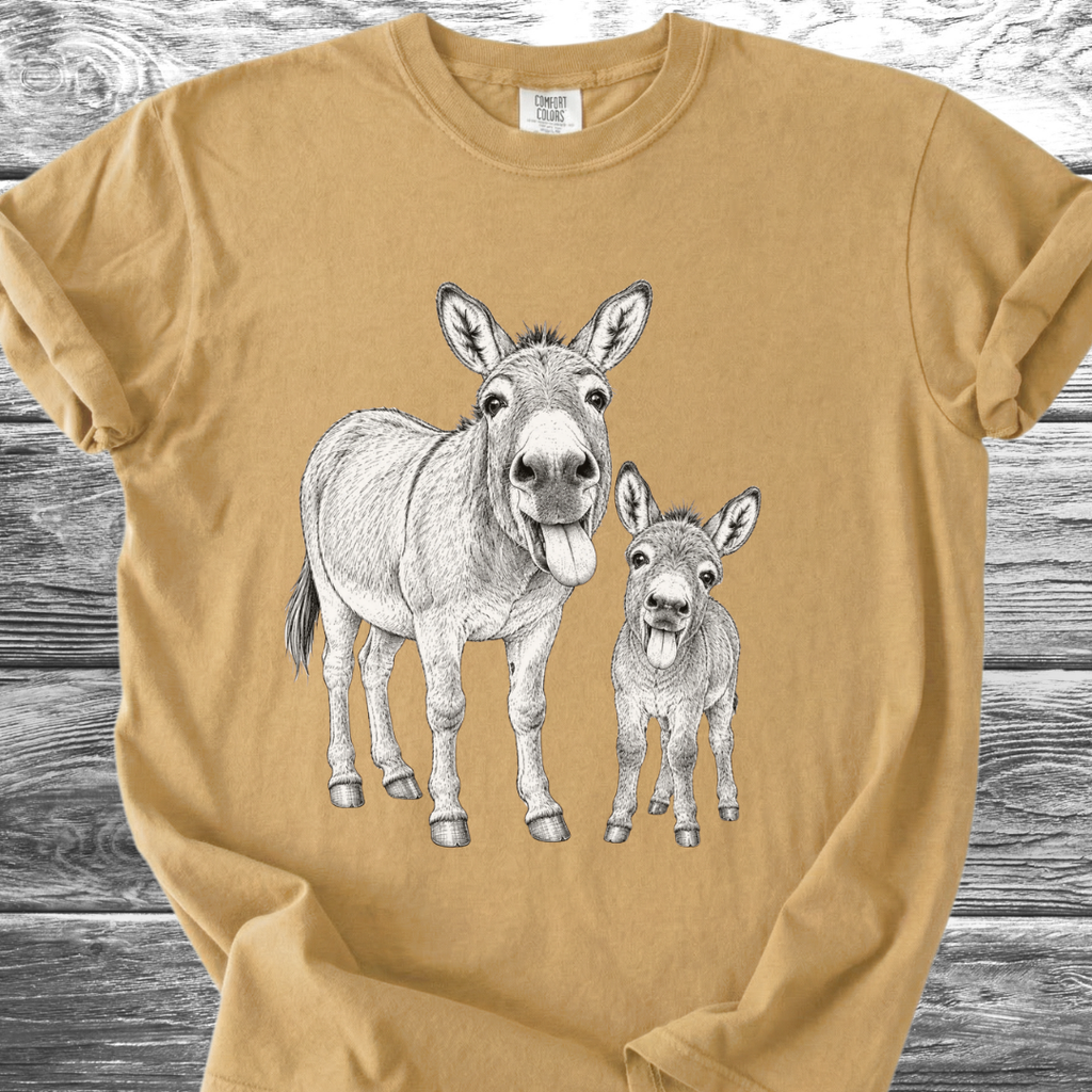 Mama & Baby Burro TShirt