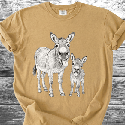 Mama & Baby Burro TShirt