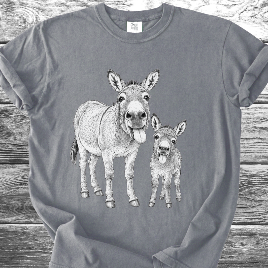Mama & Baby Burro TShirt