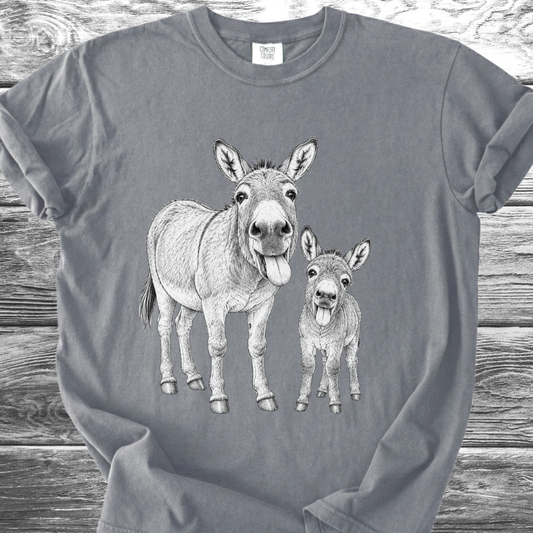 Mama & Baby Burro TShirt