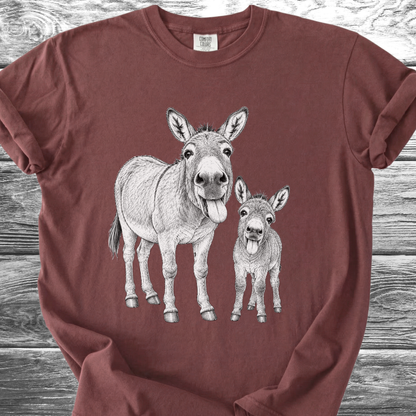 Mama & Baby Burro TShirt