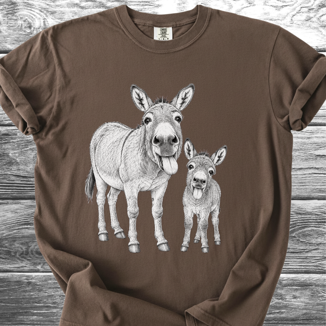 Mama & Baby Burro TShirt