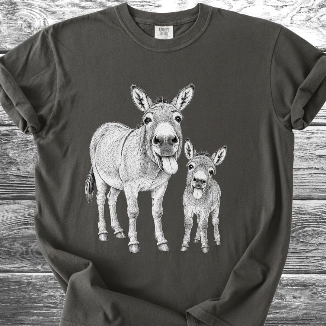 Mama & Baby Burro TShirt